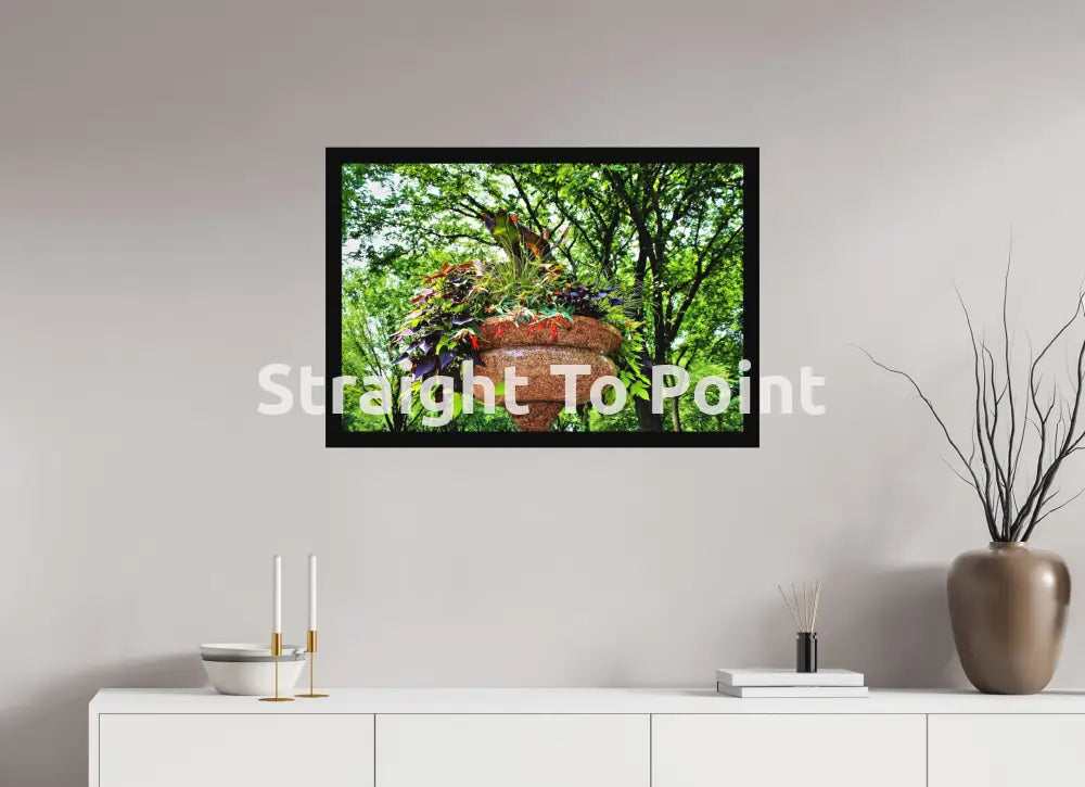 Beautiful Planter 34.7 x 24″ / Matte WhiteWall App Product