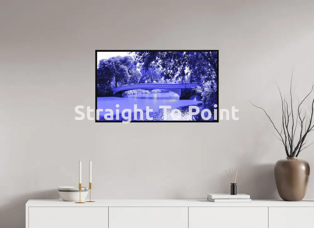 Bow Bridge Blue 34.1 x 20″ / Matte WhiteWall App Product