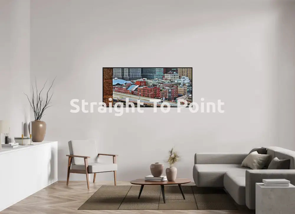 Looking Over South Street 63 x 28″ / Matte WhiteWall App Product