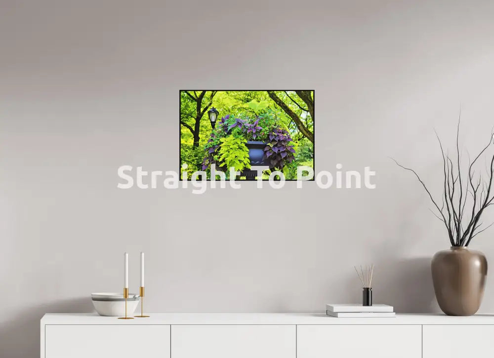 Planter With Light 23.7 x 16″ / Matte WhiteWall App Product