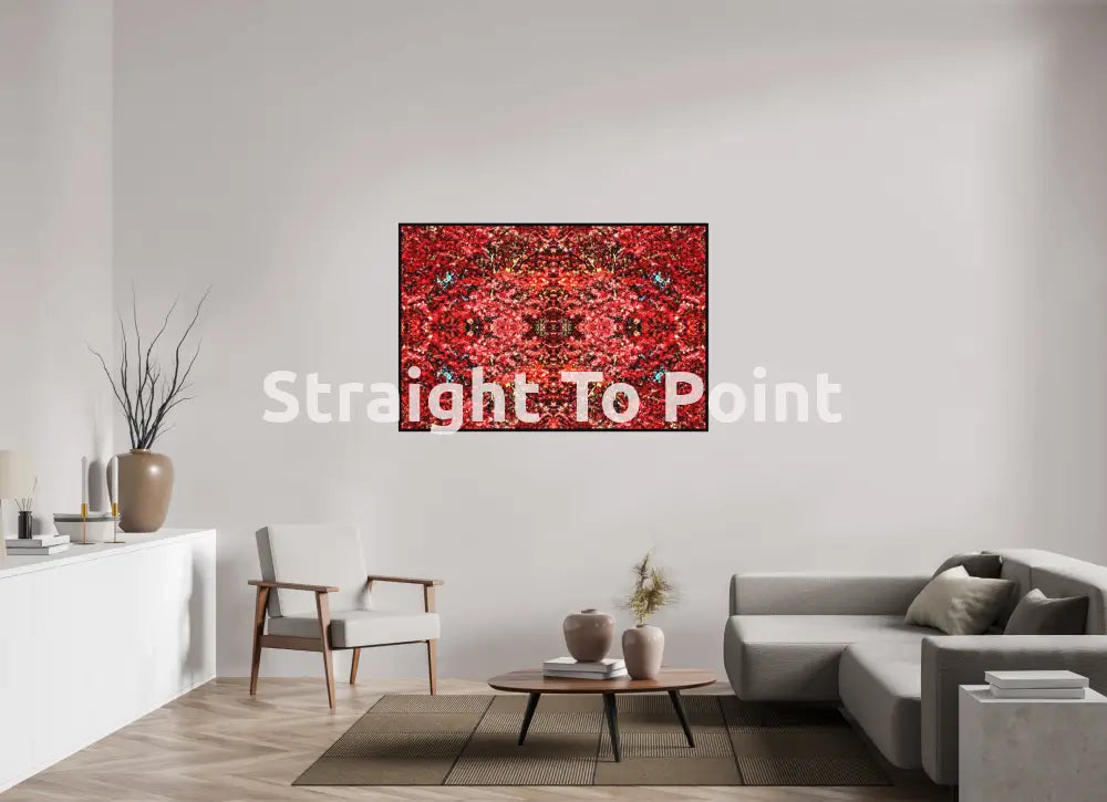 Red Leaves 57.9 x 39″ / Matte WhiteWall App Product